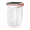 Adecuado para Apple Iwatchs10 Rosa en Relieve S11 Deportivo Silicona Hebilla de Presión en Forma de 8 Correa de Reloj 98Ultra Universal