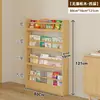 Estantería detrás de la puerta Estante de almacenamiento infantil Madera maciza De pie Estante de almacenamiento integrado Montado en la pared Estante para libros ilustrados Configuración de área de lectura en casa
