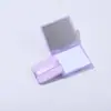 Papel Absorbente de Aceite Portátil de Lavanda Personalizado Viene con Espejo y Borla, Piel Grasa No se Quita el Maquillaje, Retoque de Maquillaje, Maquillaje Duradero Facial Carbón de Bambú