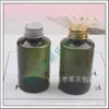 Tapa metálica verde hombro inclinado botella para cebo 100ml tapa de rosca cuerpo de la botella botella para gel de baño botella para hidrosol botella para champú