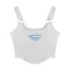 Ropa interior de verano transfronteriza para chicas calientes, puro deseo, letras de moda, chaleco pequeño con tirantes y almohadilla para el pecho, ropa para chicas, ropa exterior delgada