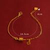 Collar de cintura delicado Joker de oro arena de Vietnam, pulsera geométrica de ladrillo incrustado, joyería al por mayor, una generación de cabello