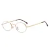 Óculos de Grau Pequenos e Ultraleves com Proteção contra Luz Azul, Podem Ser Personalizados com Lentes de Grau, Armações de Óculos Lisas e Estilosas, Frete Grátis m