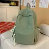 Mochila Escolar para Campus para Mujer, Mochila de Cuadros Simple Estilo Coreano para Estudiantes de Secundaria y Preparatoria, Mochila Casual de Gran Capacidad para Viajes