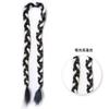 Novo Estilo Tranças de Peruca para Mulheres, Estilo Étnico Tibetano Tranças Bicolores Preto e Branco, Cabelo Longo Estilo Tibetano, Estilo Exótico