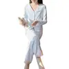 Pijama Feminino Novo Estilo Outono/Inverno 2026, Desejo Puro De Rong Calor Casual, Pode Ser Usado Fora, Cardigã, Roupa de Casa de Manga Longa