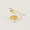 Accesorios de joyería DIY sin agujero en la oreja convertidor avanzado chapado color oro de 18k clip para oreja de bobina de mosquito material para aretes hechos a mano