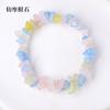 Pulsera de Grava de Cristal Caliente de Amazon Pulsera Irregular de Grava Colorida Transfronteriza Europea y Americana Venta al por Mayor de Joyería