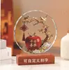 Delicioso Ornamento de Cristal com Design de Caqui para Decoração de Sala de Estar e Escritório, Perfeito para Festas de Inauguração e Cerimônias de Abertura, Presentes e Exposição de Caquis