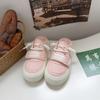 Love Dream White Shoes 2024 Novos Sapatos de Saia Joker Casual Femininos Fundo Grosso Respirável Vela TP337