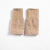 Guantes de Punto Cálidos Engrosados para Mujer, Guantes Simples sin Dedos de Otoño e Invierno de Medio Dedo para Estudiantes, Versátil Piel Sintética de Visón, Resistentes al Frío