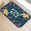 Felpudo Navideño para el Hogar con Estampado de Árbol de Navidad, Felpudo para Puerta de Sala de Estar