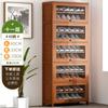 Zapatero Doméstico Multicapa Entrada Simple Almacenamiento Trasero de Puerta Pasillo Entrada Integrado Lateral de Pared Económico Pequeño Estrecho Zapatero