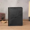 1148 Cartera para Hombre, Cartera Pequeña para Hombre, Portalicencia de Conducir, Portatarjeta de Estudiante, Estilo Vertical Vintage, Portatarjetas Ultra-Delgado de Piel Genuina, Transfronterizo