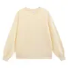 Sudadera unisex de marca moderna con cuello redondo, de rizo, talla europea y americana extragrande, corte holgado, con logo