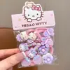 Ligas para el cabello de niños, lindas caricaturas de gato KT, diademas con moño para niñas y bebés, ligas que no dañan el cabello, accesorios elásticos para el cabello