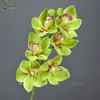 Filme de Impressão 3D Transfronteiriço Orquídea Cymbidium Magnólia de 6 Cabeças Flor Artificial Estilo Europeu Exportação Flor Falsa Decoração de Casa Atacado