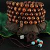 Pulsera de 108 cuentas de sándalo rojo y peral de gran venta al por mayor de fábrica para hombres y mujeres, cuentas que se asemejan a cuentas de pera