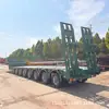 Fabricante Vende Veículos Especiais, Semirreboques de Plataforma Baixa de 4 Eixos e 8 Eixos, Veículos Especiais para Transporte de Equipamentos Grandes, Plataformas