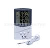 KTJ TA318 Termómetro para Interior y Exterior Medidor Digital de Temperatura y Humedad para el Hogar Pantalla Grande Medidor de Temperatura y Humedad con Sonda