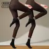 Calcetines de yoga con punta redonda, antideslizantes, estilo de tubo largo, color liso, transpirables, versátiles, aptos para Pilates y fitness, hasta la pantorrilla, disponibles para envío directo
