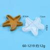 Molde de epóxi diy série animais marinhos molde de silicone com areia movediça pingente de chaveiro pingente joia molde de estrela do mar