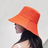 Sombrero de Pescador para Mujer de Ala Ancha Doble Cara Sombrero para el Sol Transpirable para Viaje Moda Sombrero para el Sol Coreano Color Sólido Sombrero Plegable