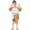 Camisola Infantil Kapi Bala Verão Manga Curta Algodão Puro Fina Pijama Meninas Bebê Crianças Grandes Roupa de Casa 2025 Novo