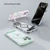 Para iPhone15 juego funda de teléfono móvil de TPU para cerveza soporte inclinable iPhone16 plus transparente funda de teléfono móvil con succión magnética