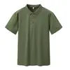 Nueva camisa polo antibacterial de 40 hilos, 220 gramos, Sorona 7A para hombre, ropa de trabajo de alta gama con bordado de logotipo personalizado
