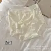 Pantalones Cortos de Jacquard de Seda Hielo de Cintura Alta para Mujer Tallas Grandes, Verano Delgados con Refuerzo de Seda Transpirables Sin Costuras que Moldean la Cadera Triángulo para Damas Tallas Grandes