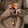Adequado para Capa de Celular iPhone 17 Pro Estampa de Leopardo Gato Preto, Design Artístico de Desenho Animado, Luxo para Apple 16, Fofo para 15 e Estiloso para 14