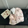 Nuevo Sombrero Lei Feng de Felpa Gruesa Estampado Lindo de Invierno para Mujeres con Circunferencia de Cabeza Grande, Gorro Pulóver a Prueba de Frío para Ciclismo para Calidez