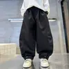 Ropa para niños para niños, pantalones de trabajo de primavera y otoño, nuevos pantalones largos de otoño 2026, pantalones casuales deportivos para niños mayores