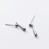 Nuevos Pendientes Largos Estilo Japonés-Coreano Estilo Mori para Mujer Pequeños Simples Elegantes Dulces Brillantes Pendientes de Bola Redonda Accesorios para Orejas