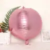 Globo de película de aluminio 4D bola globo redondo decoración de boda fiesta de cumpleaños globo de papel de aluminio venta al por mayor