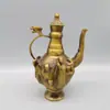 Artesanato antigo artesanato antigo desgastado cobre oito imortais pote pote de vinho bule decoração decoração de casa decoração atacado