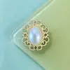 Accesorios de Aleación con Pedrería de Perlas Placa de Flor para Manualidades Hebilla de Pedrería Adornos Botones para Ropa Bolsos Hechos a Mano En Stock Venta al por Mayor