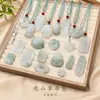 Pendente Buda Maitreya de Jade Tianshan Amuleto da Paz Nuvem Auspiciosa Fechadura Joias Estilo Chinês Venda por Atacado