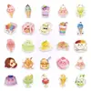 56 Pegatinas Dulces de Verano con Caras Sonrientes Antropomórficas, Pegatinas de Helado y Pastel, Pegatinas Lindas y Divertidas para Decorar Diarios de Niñas