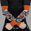 Proteção solar para andar de moto Harley manga longa de seda gelada montanhismo ao ar livre pesca manga de gelo tatuagem esportiva proteção de flor manga de braço