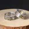 Atacado joias da moda em prata de lei 925 anel masculino retrô de prata tailandesa personalizado pilão anel corajoso
