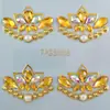 Patrón de Pegatinas Pintadas de Joyas de Princesa Retro para la Frente Estilo Antiguo Facial Niños Pegatinas Brillantes para Cejas con Pedrería Pegatinas Faciales Estereoscópicas