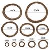 Adornos de corona de ratán navideño accesorios anillo de ratán de madera natural anillo de ratán florista decoración DIY colgante accesorios para sesión de fotos