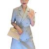 Vestido Social Estilo Socialite Estilo Frio Temperamento Cintura Apertada Blazer Dupla Face Verão Estilo Irmã Real Vestido Profissional