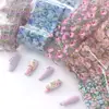 Papel de transferencia para arte de uñas estilo ins, fresco y pastoral, hada floral, pegatinas románticas para uñas, herramientas de impresión
