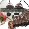 Conjunto de bragas de encaje de tentación de tres puntos de lencería sexy de Amazon de comercio exterior europeo y americano