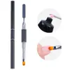 Herramienta para suministros de uñas extensión pegamento toma de pluma doble cabeza doble propósito acero empujador pluma de fototerapia pluma de pegamento de cristal palo para tomar pegamento pluma para tomar pegamento