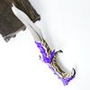 Periférico del Juego Valorant Daga Suprema Llama de Dragón Modelo de Metal de 18 cm Juguete Arma Atrezo sin Filo