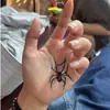 Adesivos de Tatuagem Aranha Vermelha à Prova d'Água Mini Adesivos de Tatuagem Personalizados Simulação Maquiagem de Halloween
